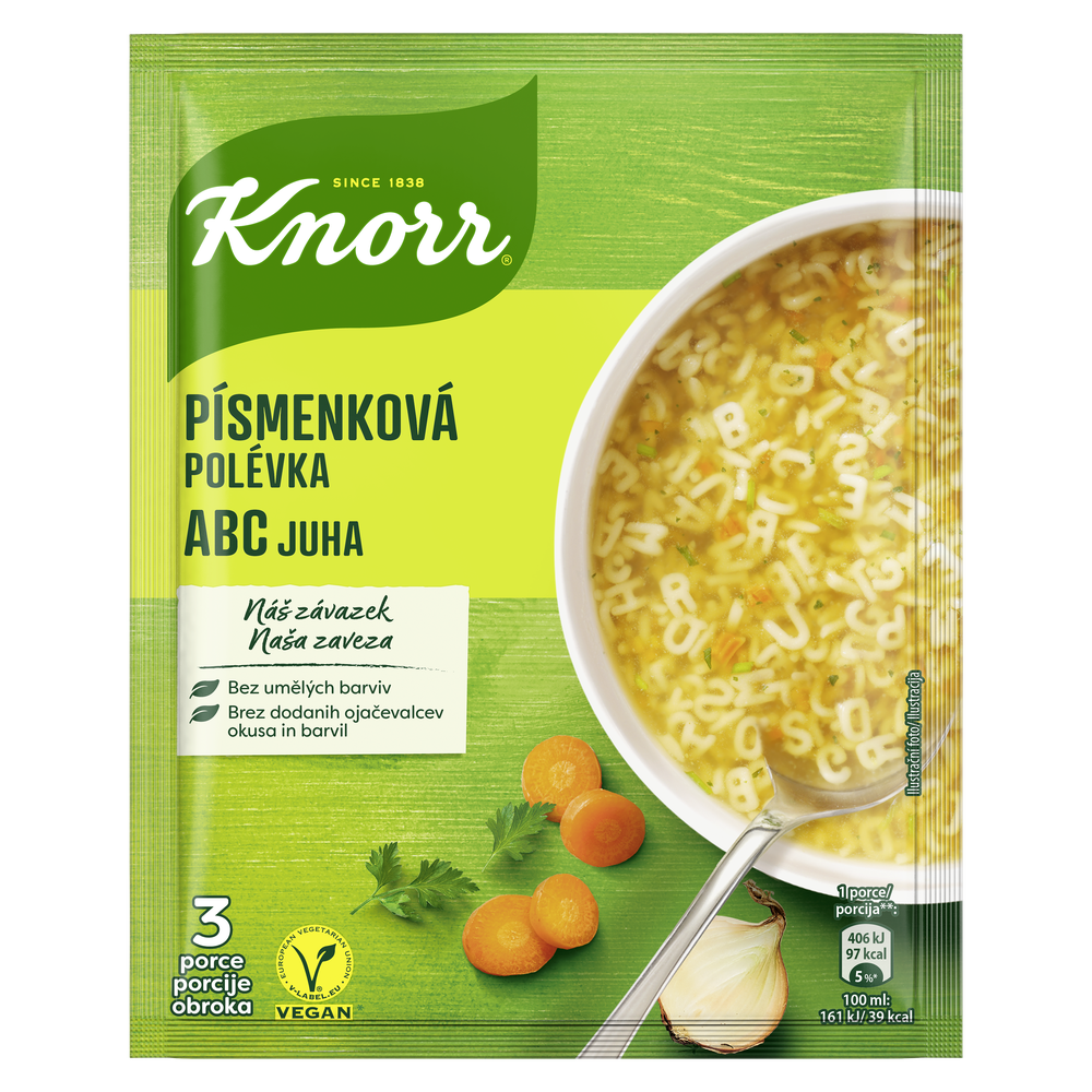 Knorr Polévka písmenková (3 porce) 82 g