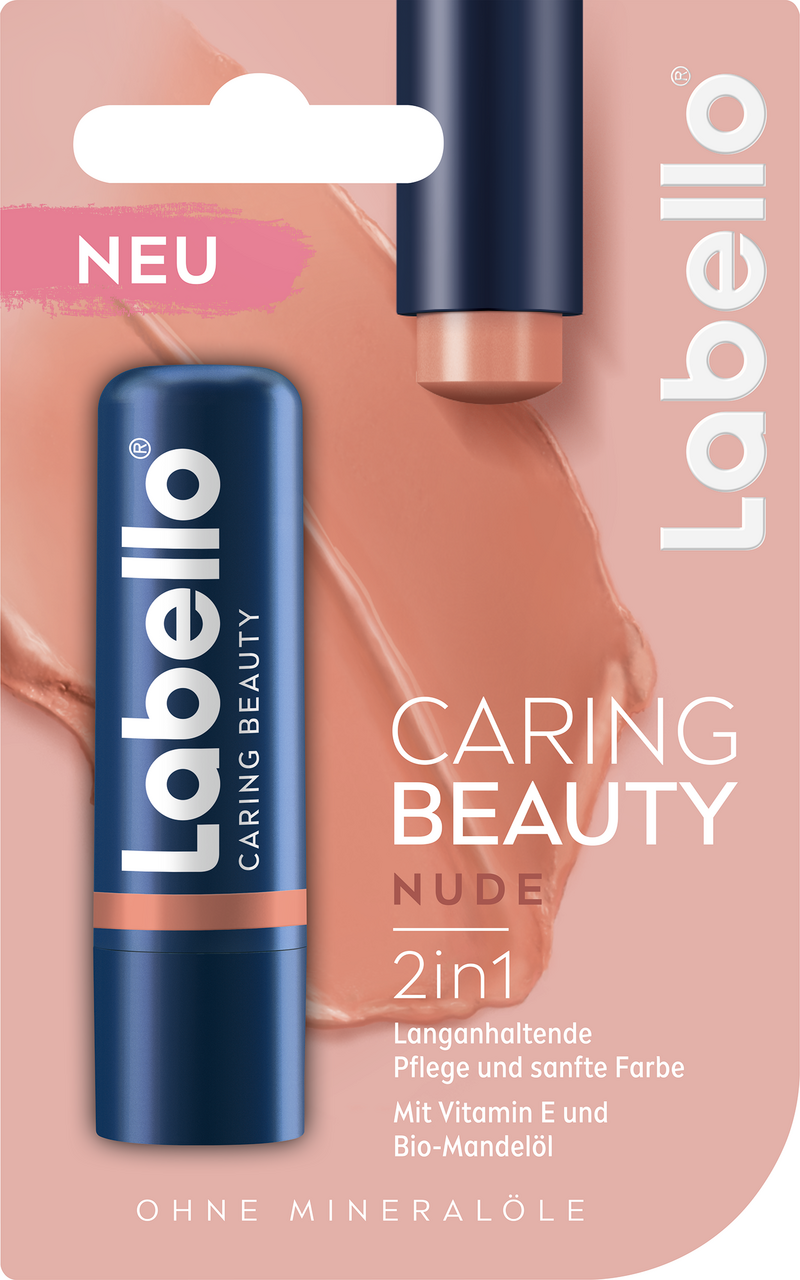 NIVEA Labello Caring Beauty Balzám na rty nude 1 ks