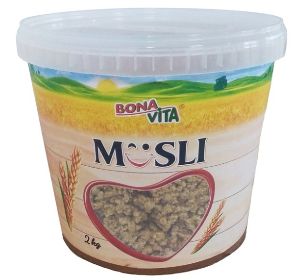 BONAVITA Müsli Chocolate sypané 3 druhy čokolády 2 kg