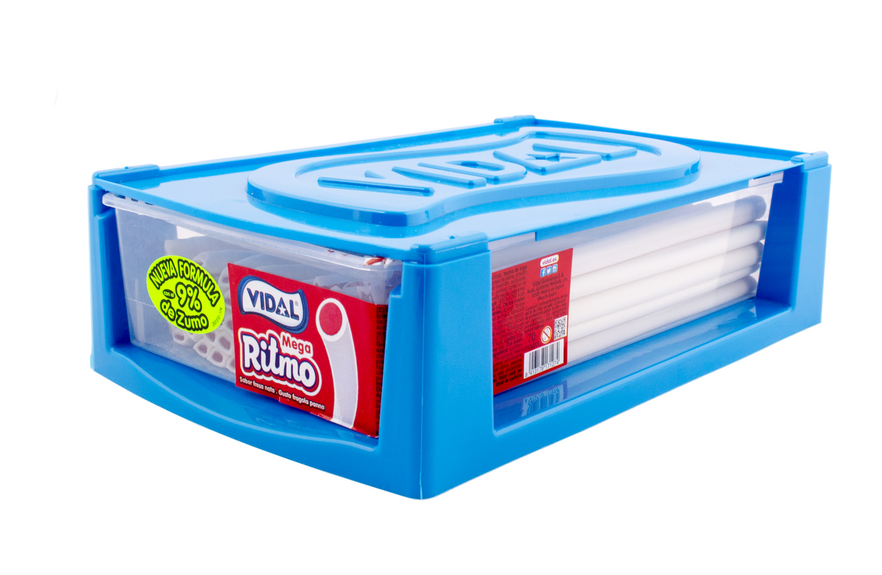 VIDAL Mega Ritmo Pendrek moučný jahoda 70 x 21 g