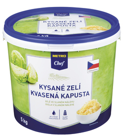 METRO Chef Zelí kysané bílé 85% CZ chlaz. 5 kg