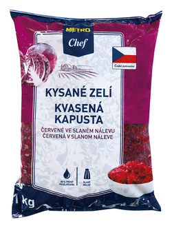 METRO Chef Zelí kysané červené 85% CZ chlaz. 1 kg
