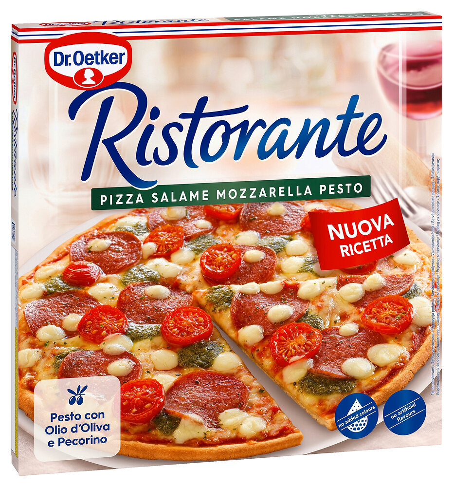 Ristorante Pizza Salame mozzarella pesto mraž. 7 x 360 g