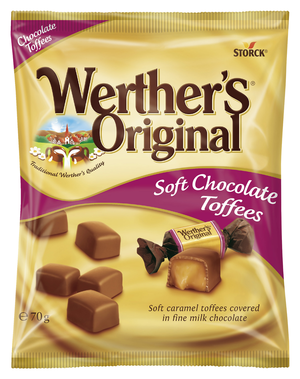 STORCK Werther's karamel v čokoládě 18 x 70 g