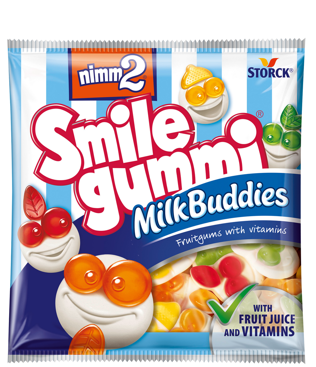 nimm2 Smile Gummi Milk Buddies ovocné želé 18 x 90 g