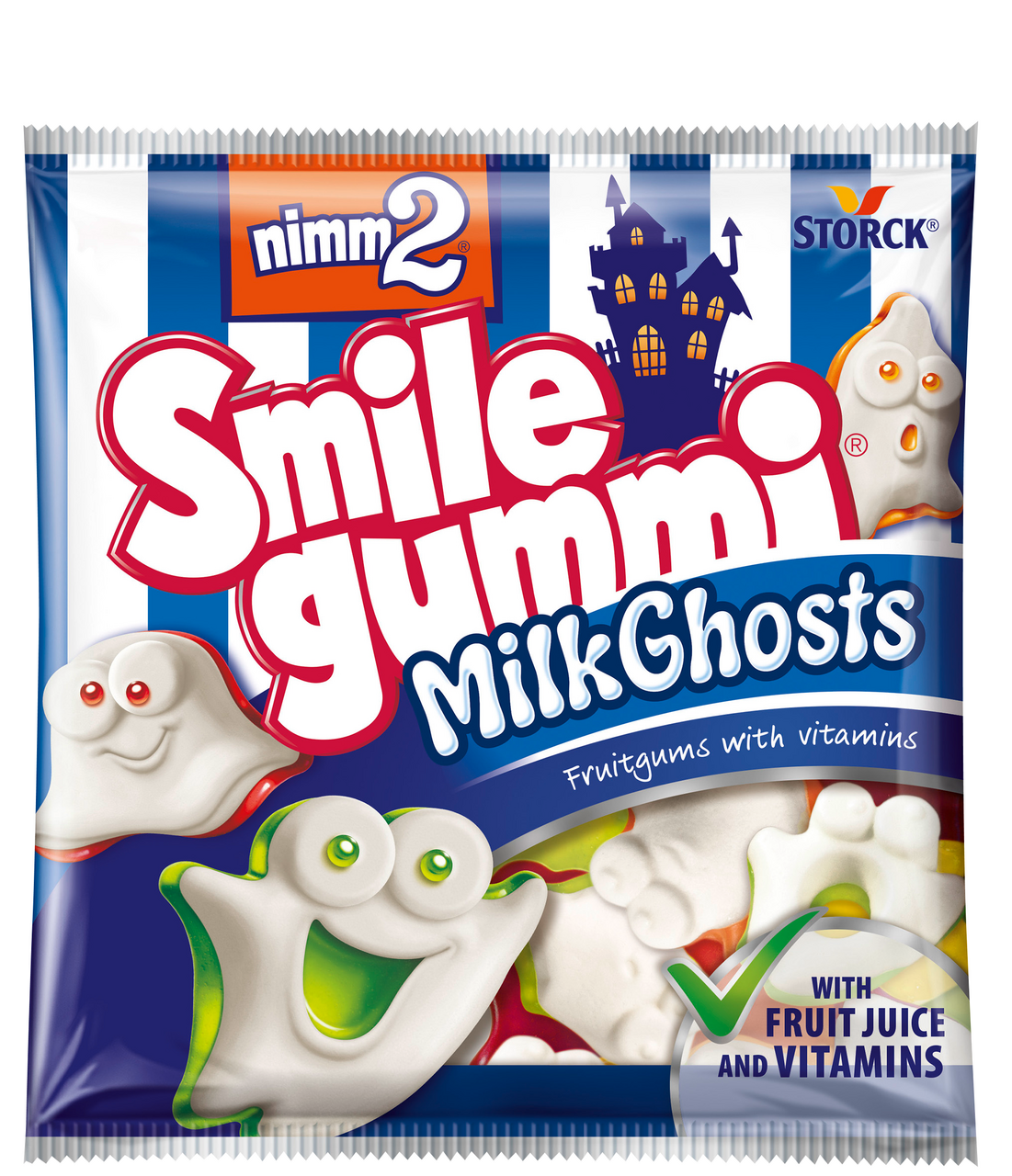 nimm2 Smile Gummi Milk Ghosts Bonbóny želatinové 18 x 90 g