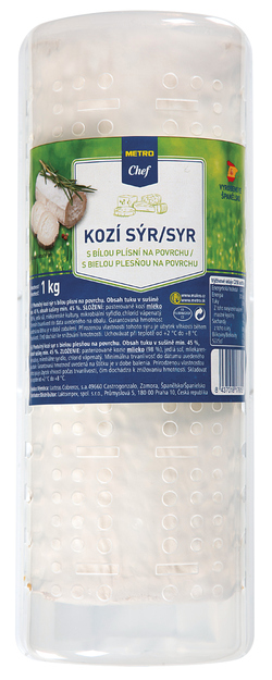 METRO Chef kozí sýr s bílou plísní chlaz. 1 kg