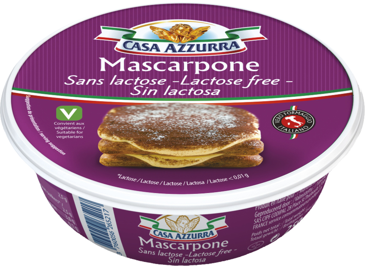CASA AZZURRA Mascarpone bez laktózy chlaz. 250 g