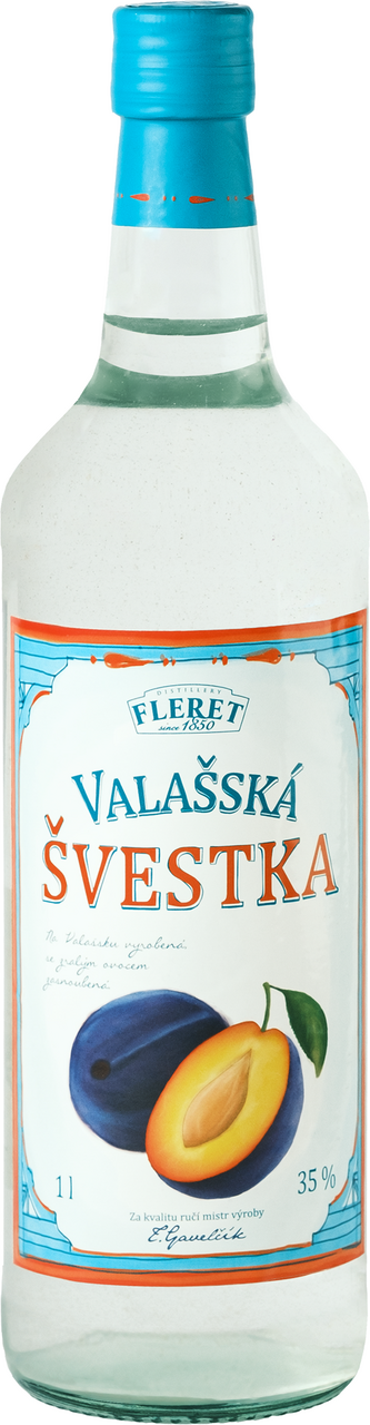 Fleret Valašská švestka 35 % 10 x 1 l