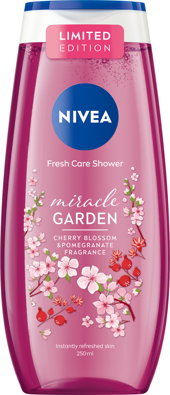 NIVEA Fresh Care Shower Miracle Garden Cherry Blossom Sprchový gel 250 ml
