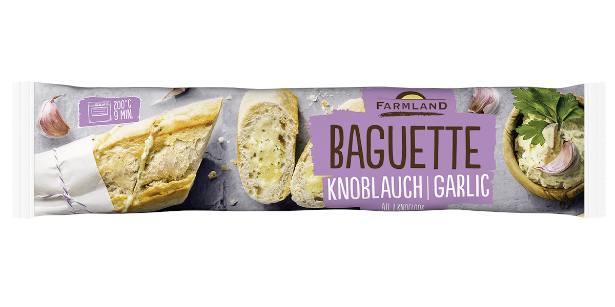 Rajo Farmland Bageta česneková chlaz. 175 g