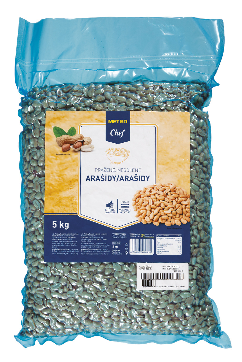 METRO Chef Arašídy pražené nesolené 5 kg sáček