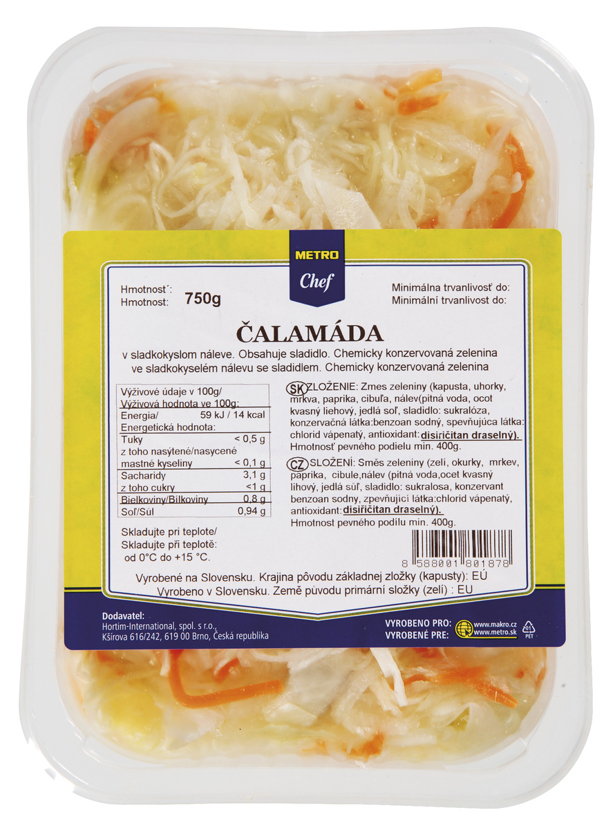 METRO Chef Čalamáda SK 750 g vanička