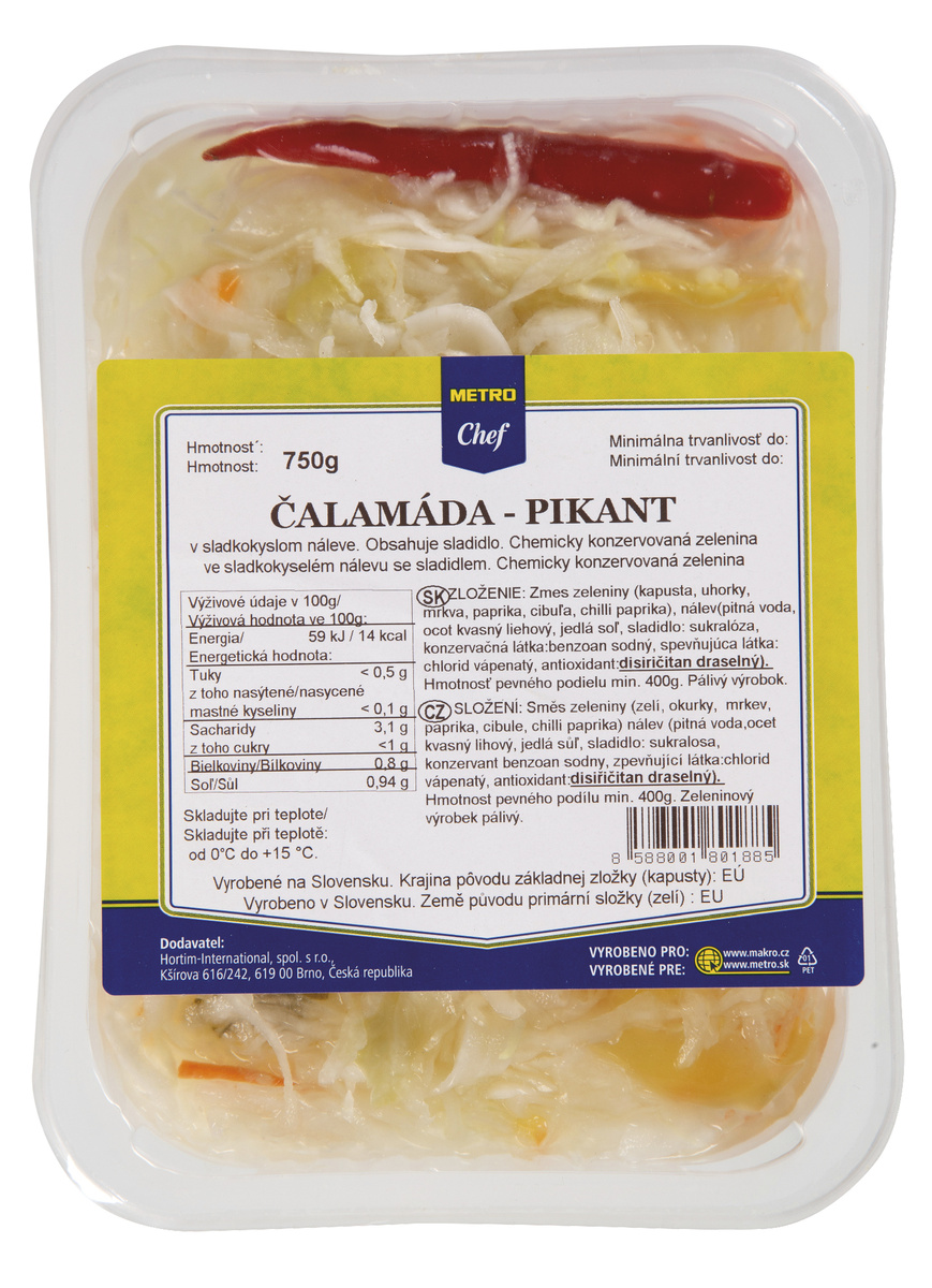 METRO Chef Čalamáda pikantní SK 750 g vanička