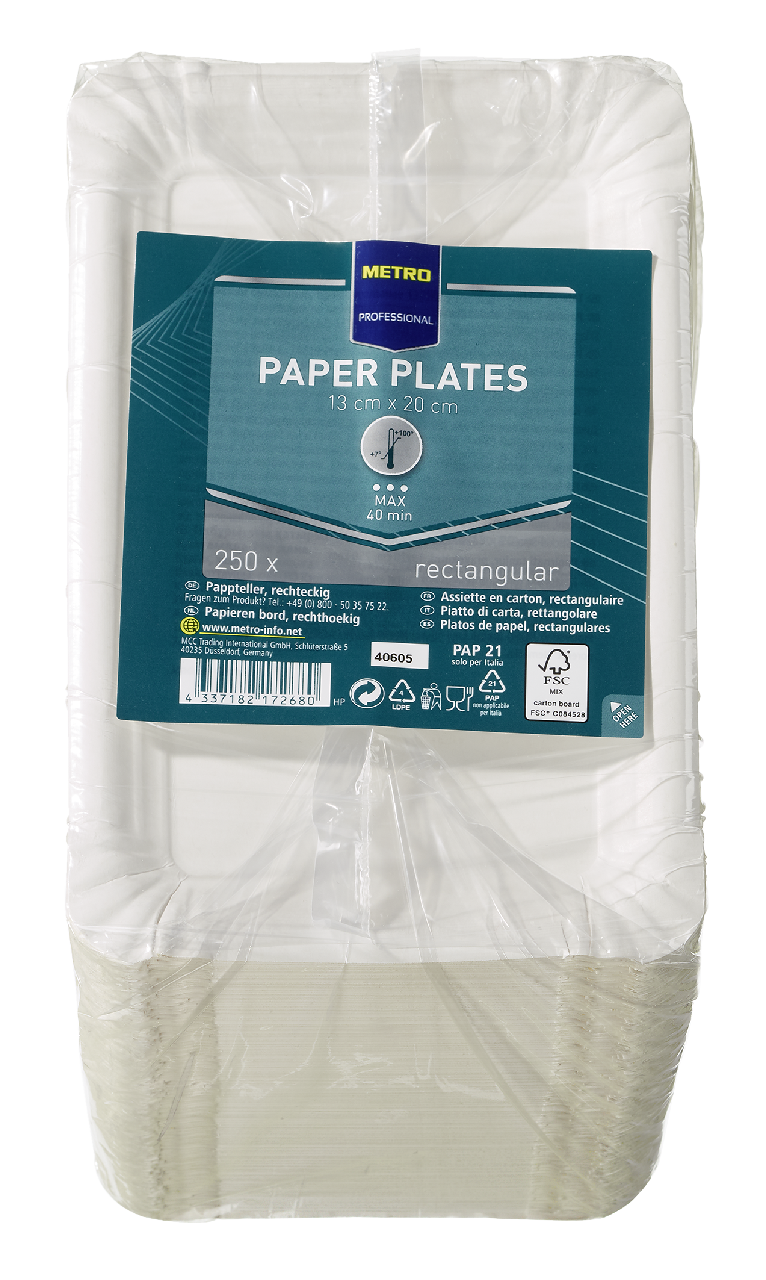 METRO PROFESSIONAL Tácek 13 x 20 cm papírový 250 ks