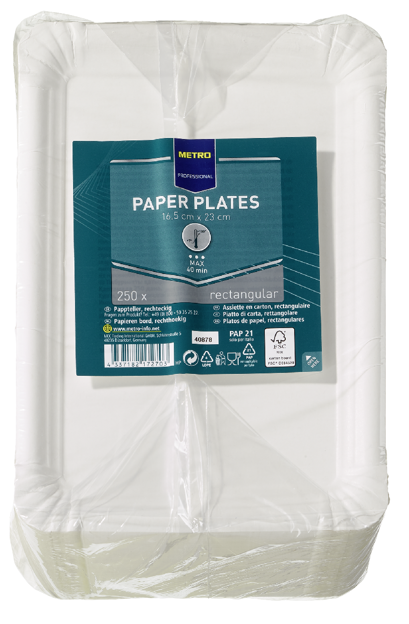 METRO PROFESSIONAL Tácek 16,5 x 23 cm papírový 250 ks