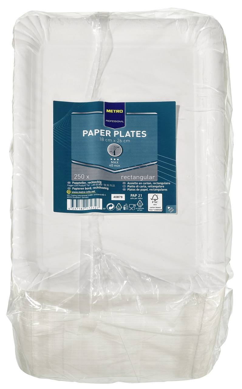 METRO PROFESSIONAL Tácek 18 x 26 cm papírový 250 ks