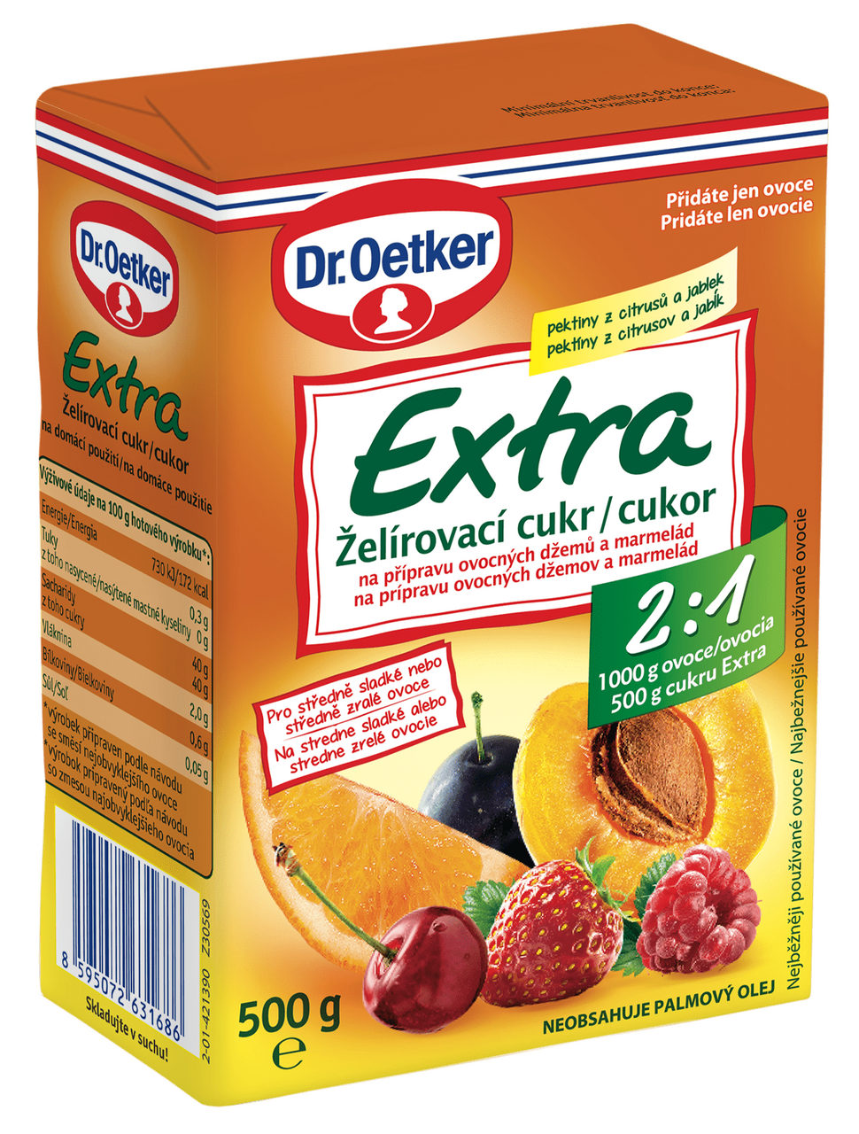 Dr. Oetker Extra Želírovací cukr 2:1 500 g