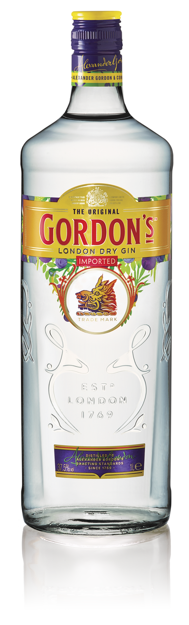 GORDON'S London Dry Gin 37,5 % 1 l