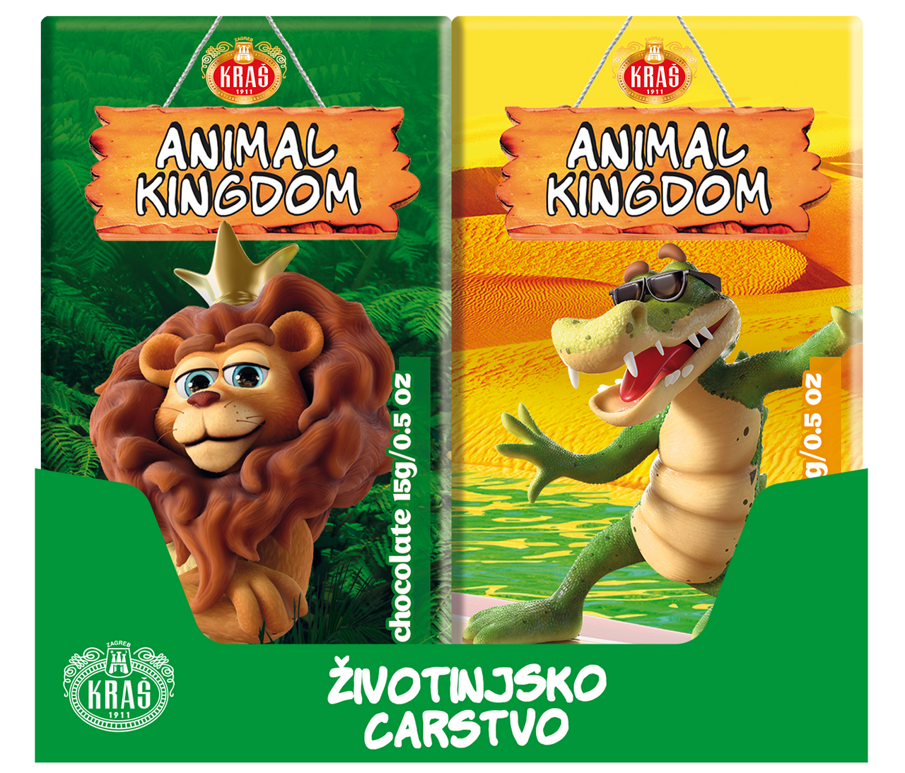 Animal Kingdom Království zvířat Čokoláda 40 x 15 g
