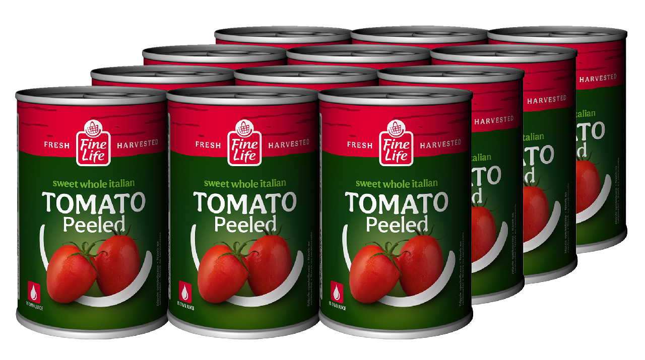 Fine Life Rajčata celá loupaná 400 g 