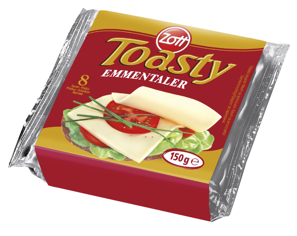 ZOTT Toasty Emmental sýr chlaz. 150 g