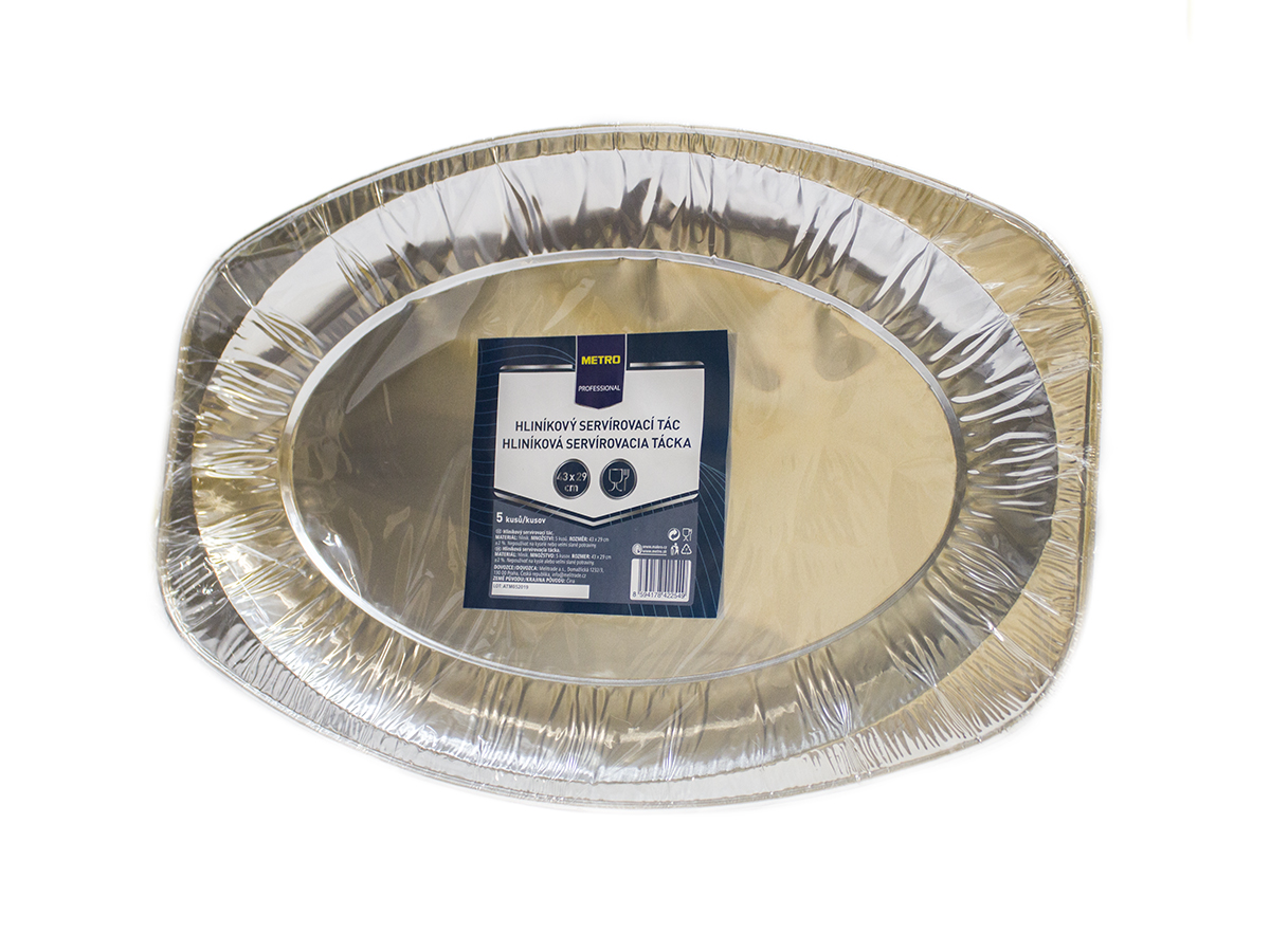 METRO PROFESSIONAL Tác servírovací 43 x 29 cm hliník 5 ks
