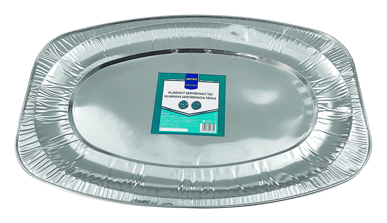 METRO PROFESSIONAL Tác servírovací 55 x 35 cm hliník 2 ks