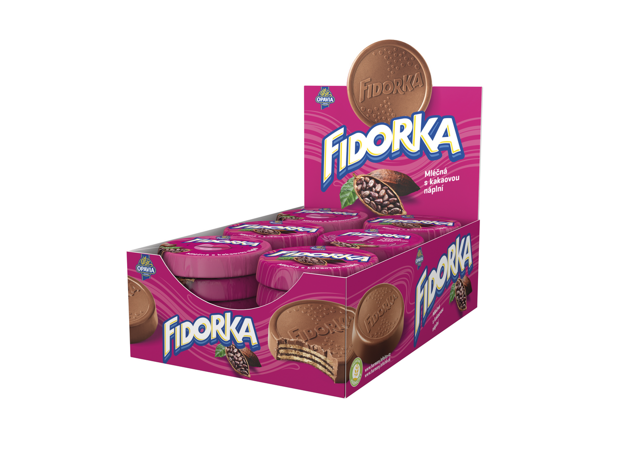 OPAVIA Fidorka mléčná s kakaovou nápní 30x 30 g