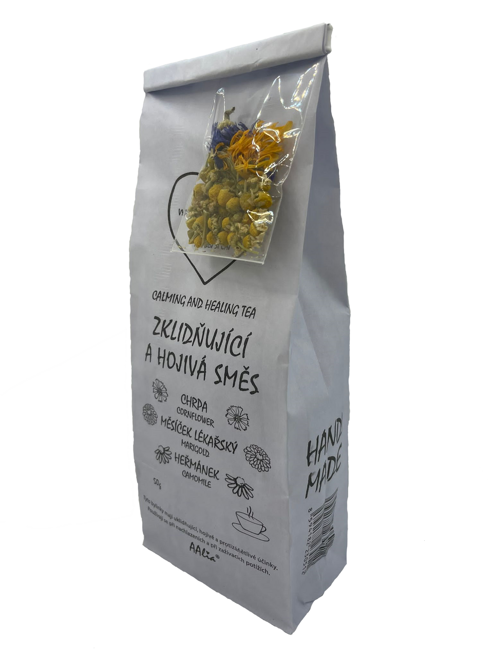 AAlia® Čaj zklidňující a hojivá směs (měsíček, chrpa, heřmánek) 50 g