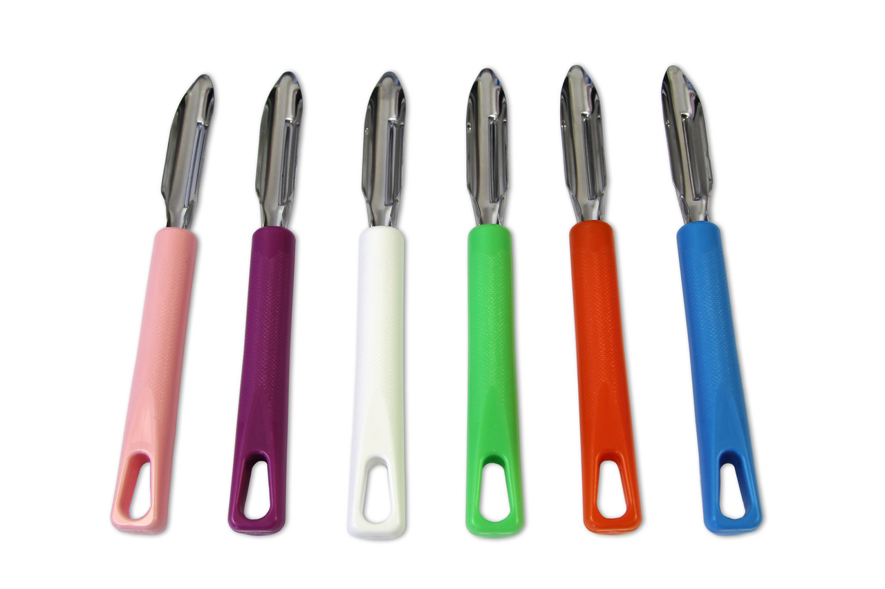 Škrabka rovná nerez plast mix barev 1 ks