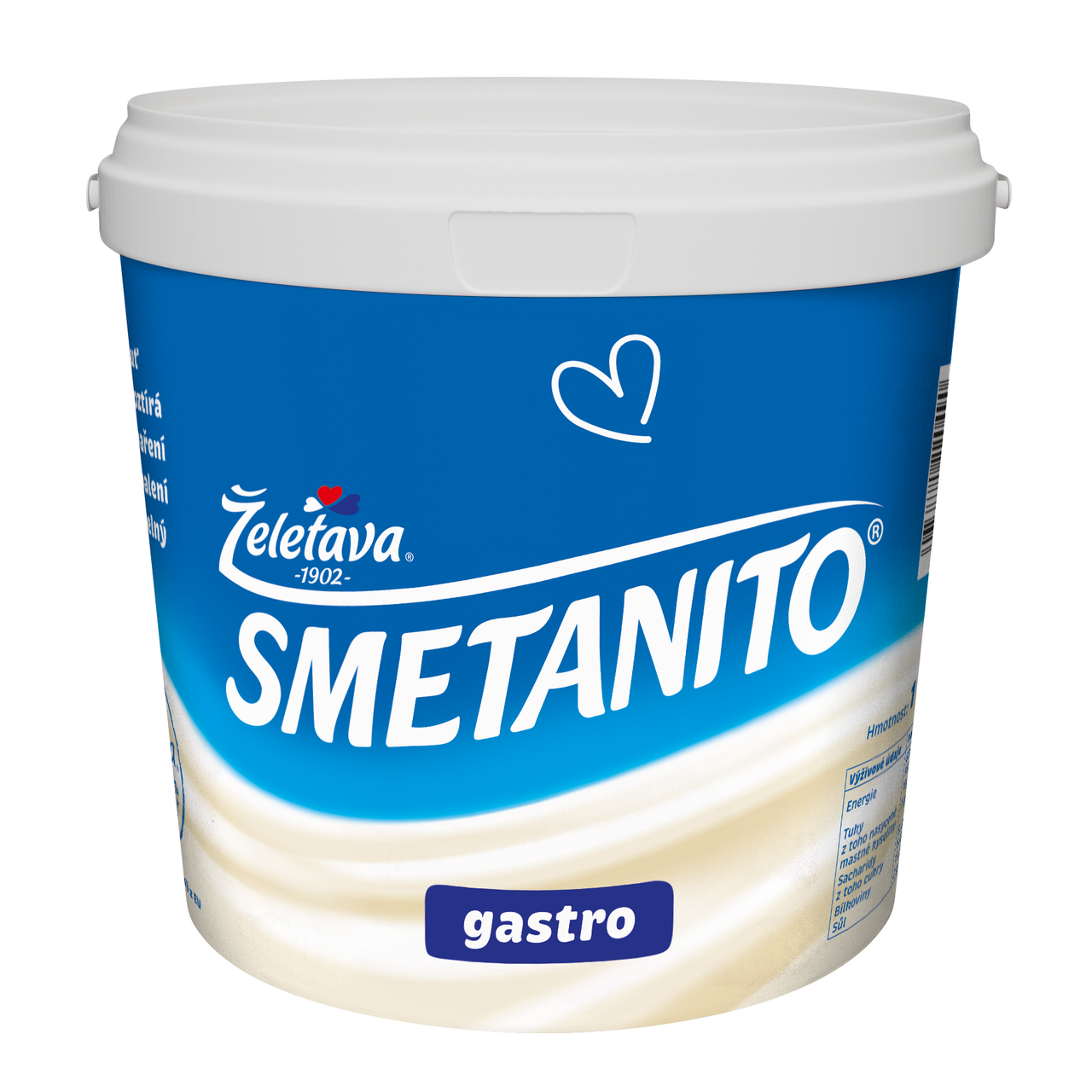 Želetava Smetanito Gastro Tavený sýr 29 % chlaz. 1 kg