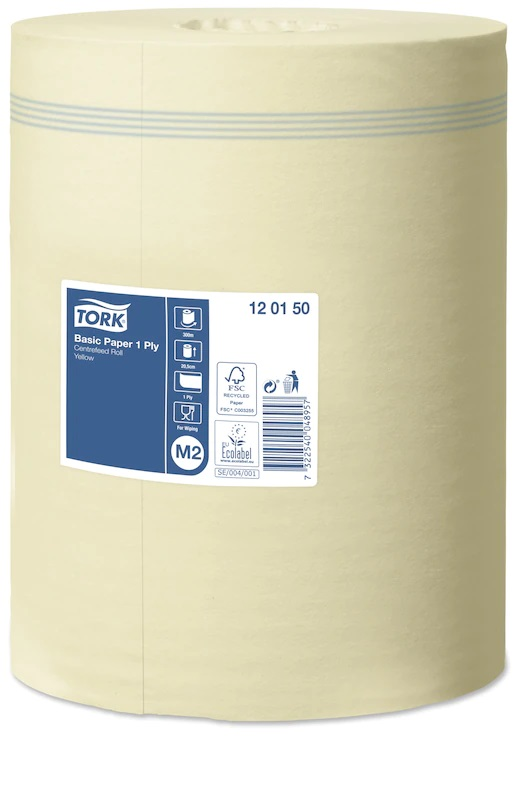 TORK Basic utěrka papírová 1-vrstvá žlutá 6 ks
