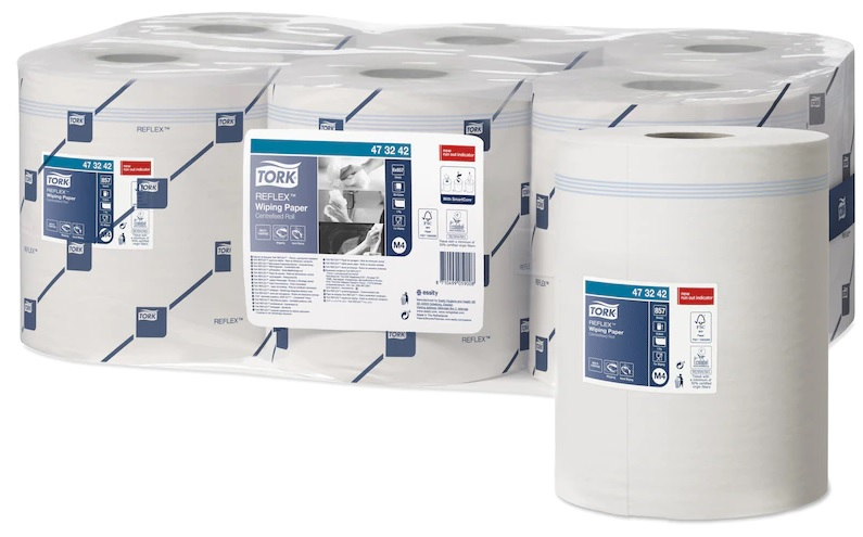 TORK Reflex utěrka papírová bílá v roli 300 m 6 ks