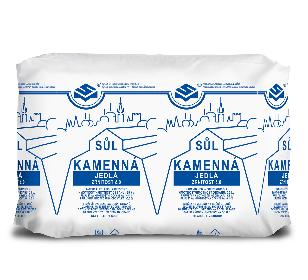 Jedlá kamenná sůl s jódem 25 kg