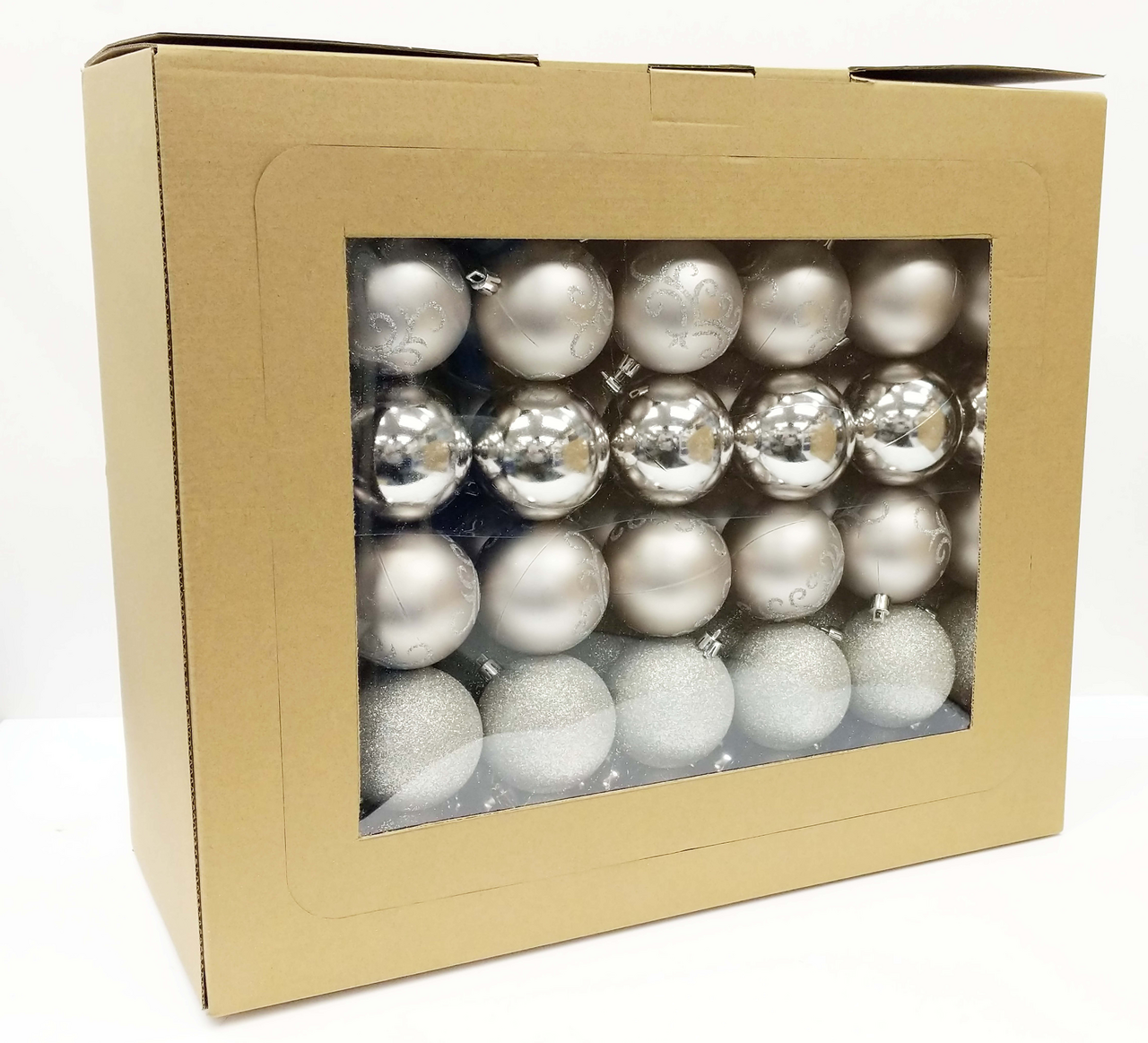 Vánoční koule Tarrington House stříbrné 126 ks