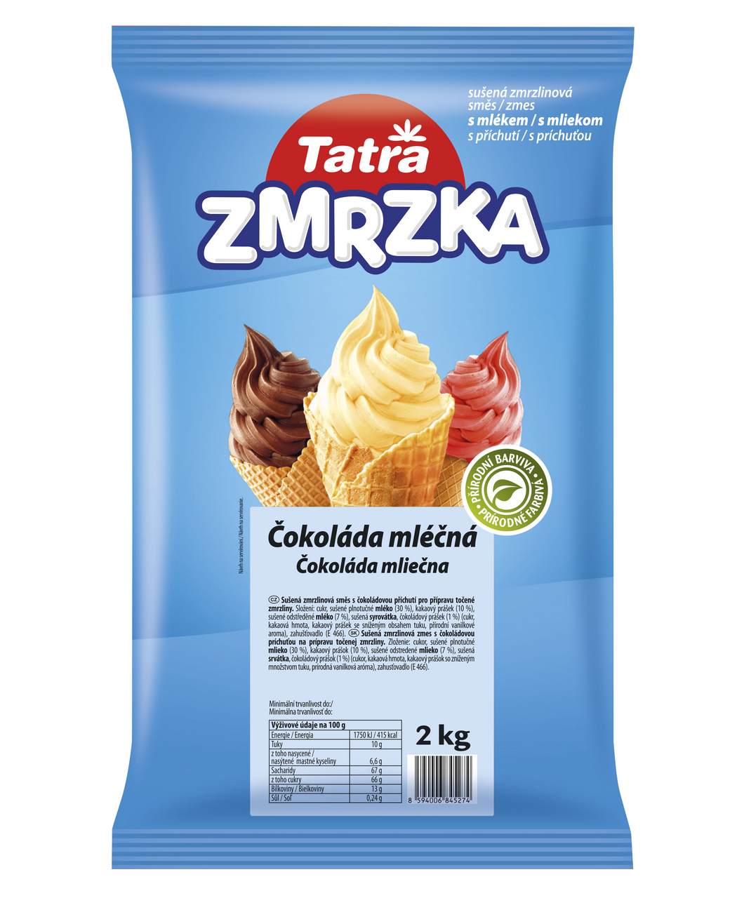 Tatra Zmrzlinová směs příchuť čokoláda 2 kg
