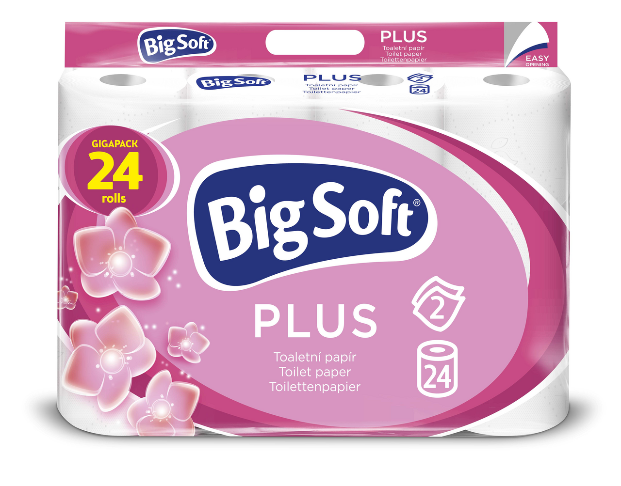 BIG SOFT Plus Toaletní papír 2vrstvý 17,6 m 24 ks