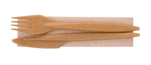 Set ubrousku, nože a vidličky Vipobal WPC 250 ks