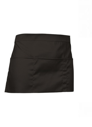 METRO PROFESSIONAL Zástěra s kapsářem krátká černá 1 ks