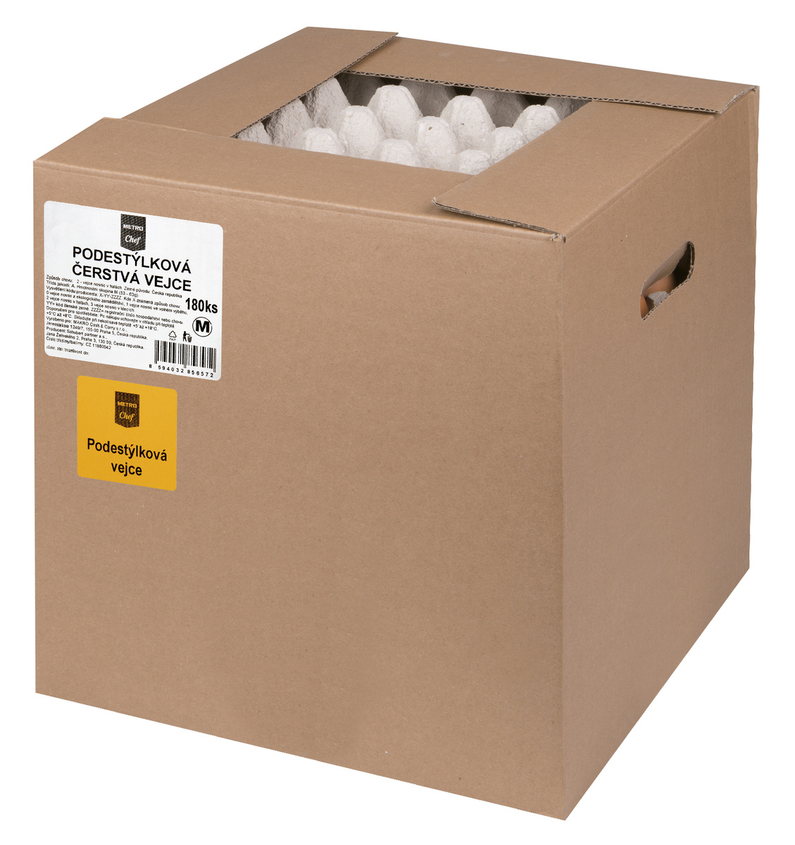 METRO Chef Vejce čerstvá z podestýlky vel. M CZ chlaz. 180 ks