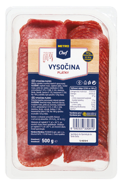 METRO Chef Vysočina plátky ochranná atmos. chlaz. 500 g