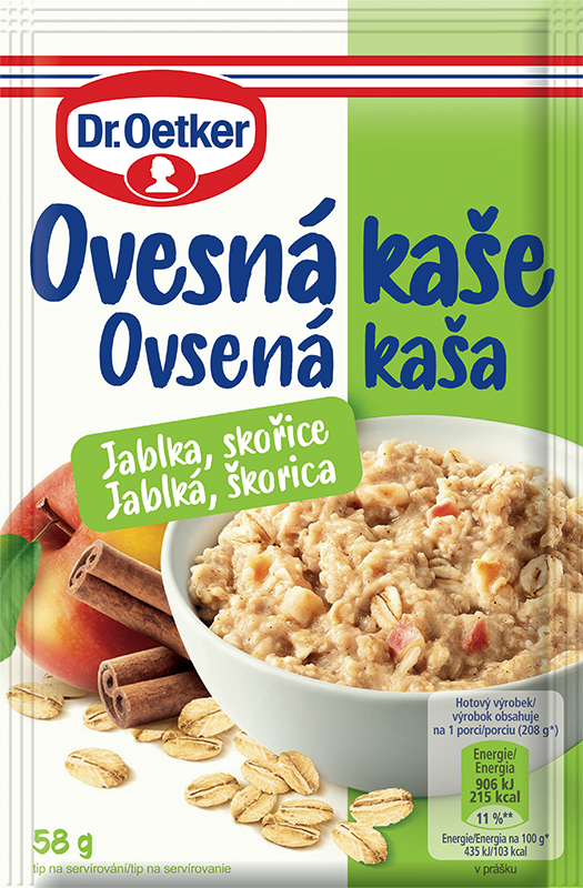 Dr. Oetker Ovesná kaše Jablko, skořice 58 g