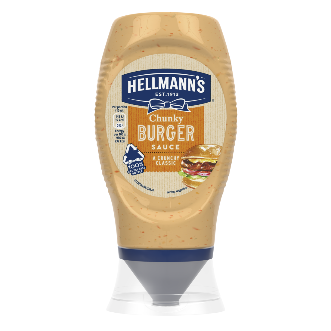 HELLMANN'S Omáčka Chunky Burger 250 ml