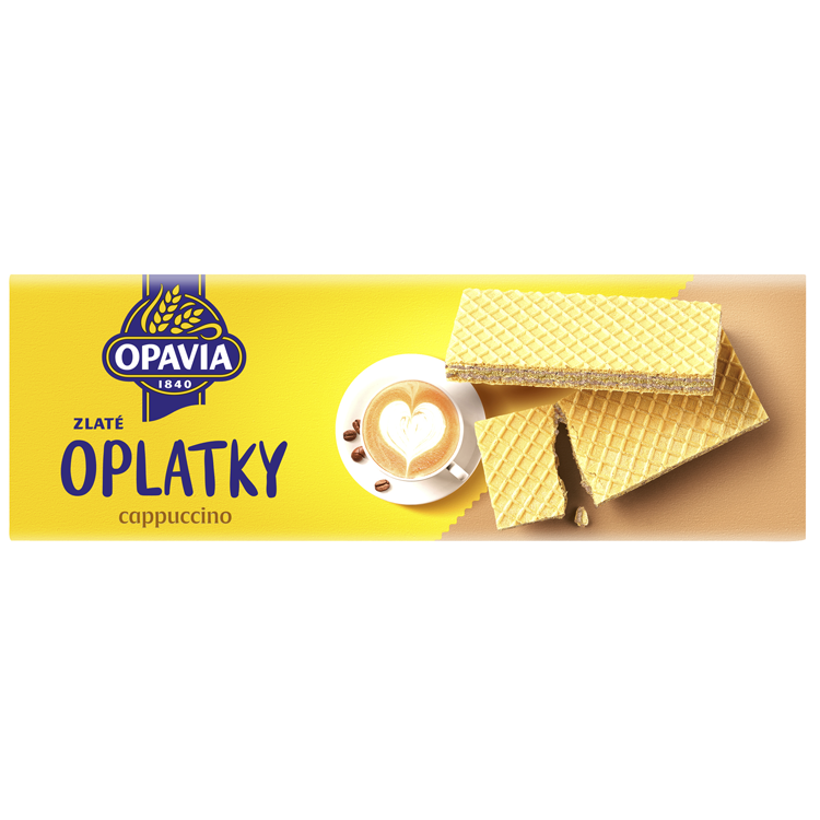 OPAVIA Zlaté oplatky Cappuccino 14 x 146 g