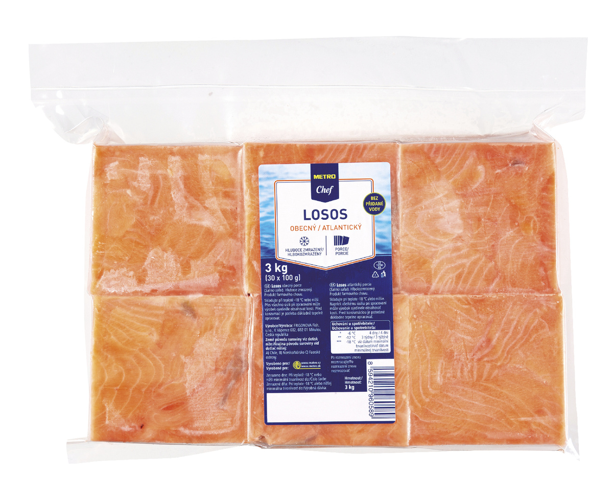 METRO Chef Losos porce mraž. 30x 100 g
