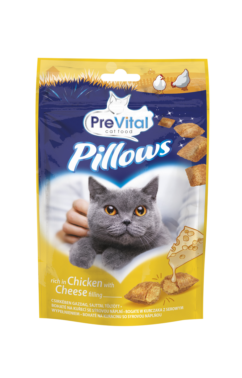 PreVital Snack Pillows kuře a sýr 60 g