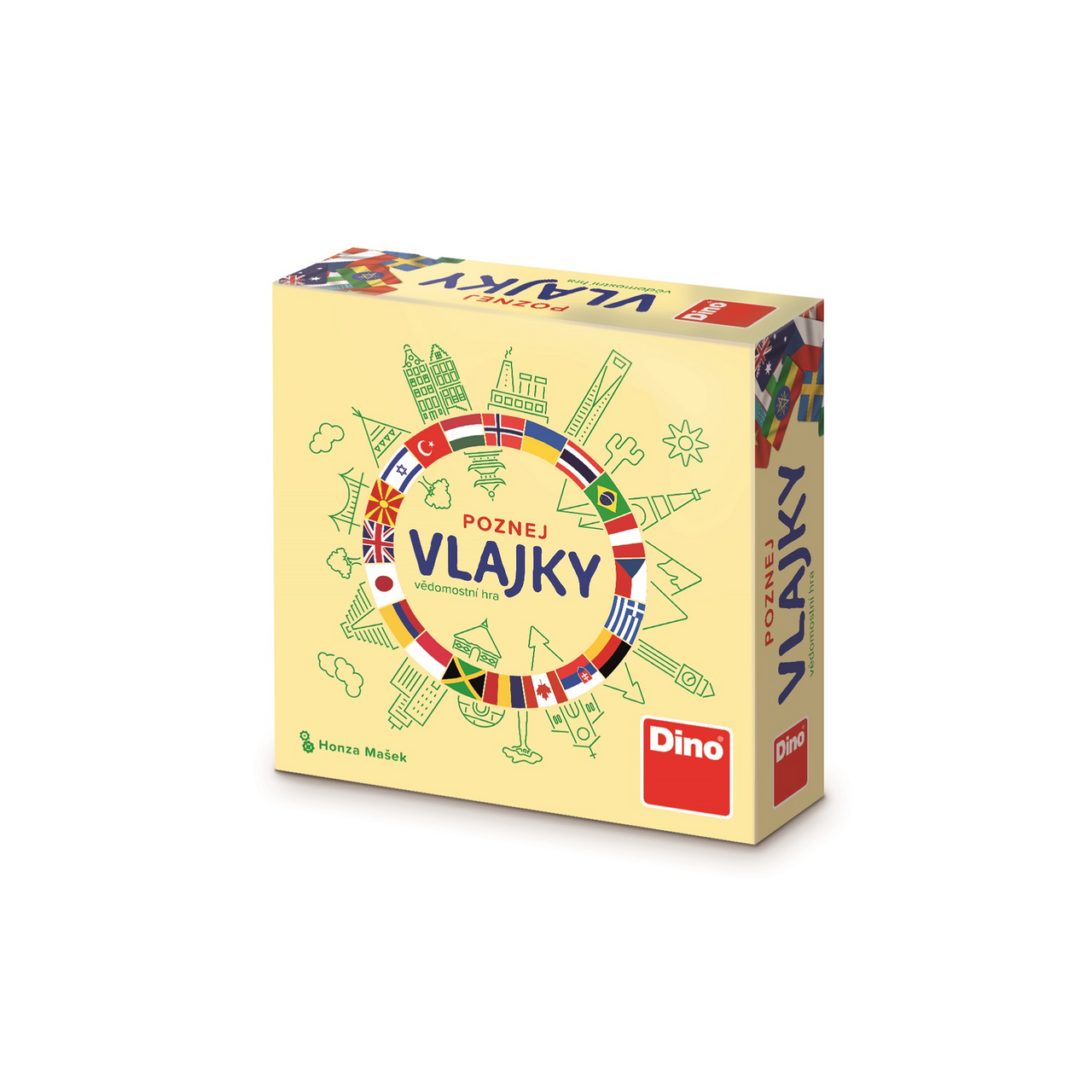 Poznej vlajky - vědomostní cestovní hra Dino 1 ks