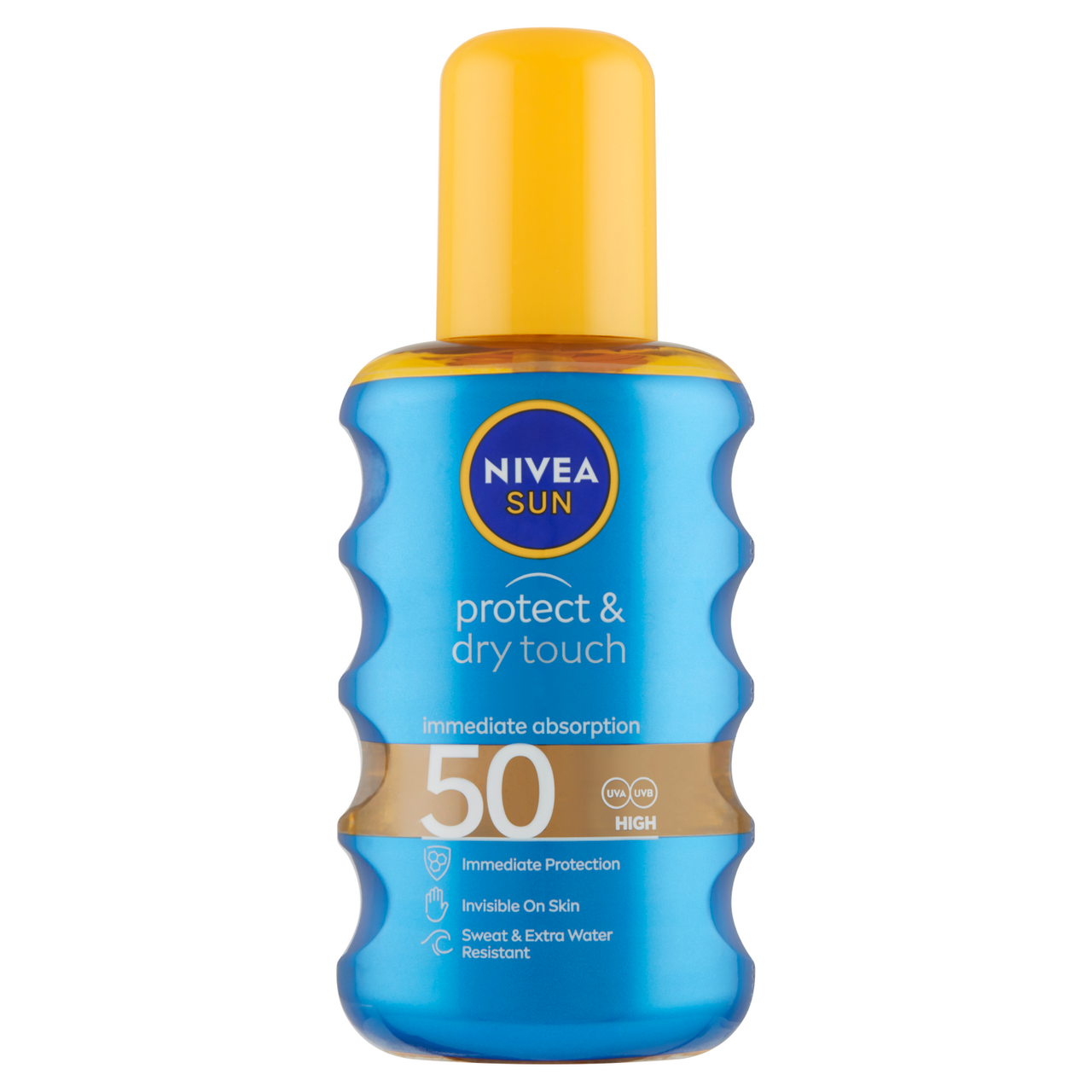 NIVEA Sun Protect&Dry Touch Sprej na opalování neviditelný OF 50 200 ml
