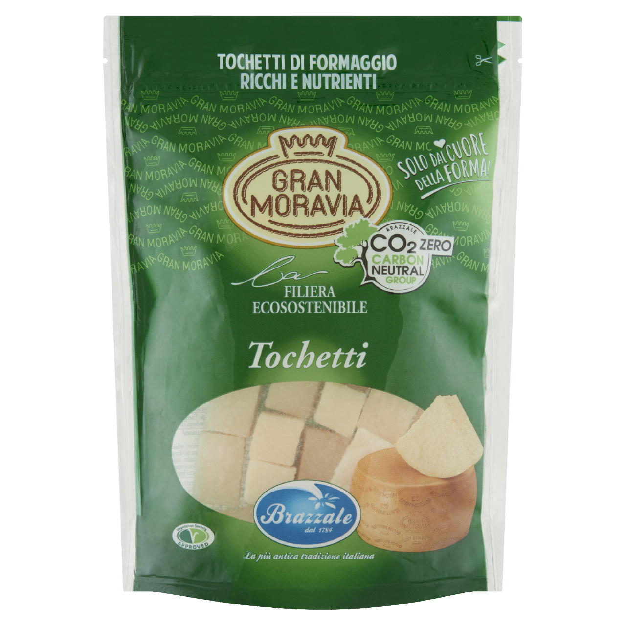 GRAN MORAVIA Tochetti tvrdý sýr- kostky chlaz. 150 g